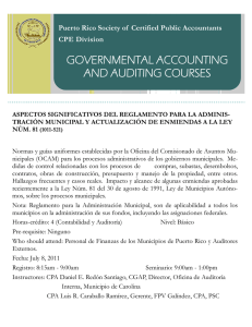 governmental accounting and auditing courses