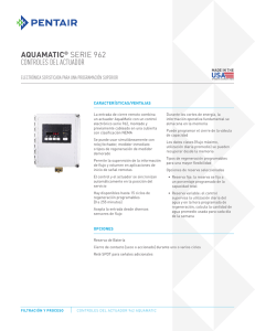 aquamatic® serie 962 controles del actuador