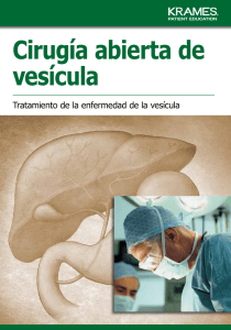 Cirugía abierta de vesícula
