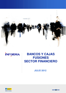 bancos y cajas fusiones sector financiero cos y