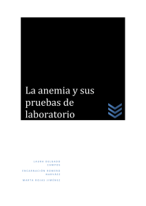 La anemia y sus pruebas de laboratorio