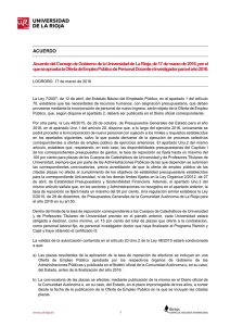 Oferta de Empleo Público - Universidad de La Rioja