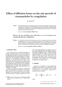 Effect of diffusion losses on the size growth of nanoparticles by