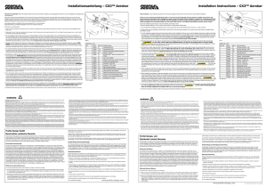 Installation Instructions – CX3™ Aerobar