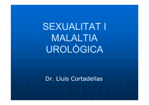 SEXUALITAT I MALALTIA UROLÒGICA