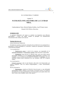 patología inflamatoria de la cavidad oral.