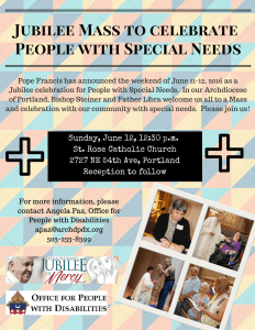 Special People--Special GiftsJubilee Mass for People with Disabilities