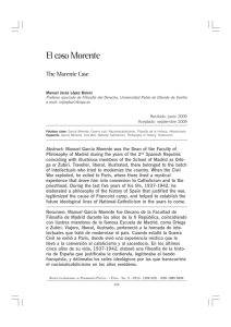 El caso Morente - Revista Internacional de Pensamiento Político
