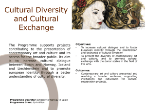 Cultural Diversity and Cultural Exchange