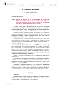 Decreto n.º 128/2013, de 25 de octubre, del Consejo de Gobierno