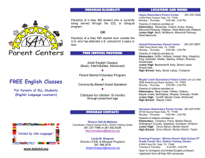FREE English Classes - Katy Independent School District