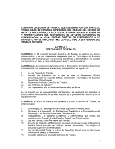 contrato colectivo de trabajo que celebran por tiempo indeterminado