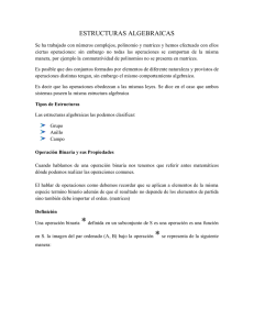 20c. ESTRUCTURAS ALGEBRAICAS (Grupos – Anillos – Campos)