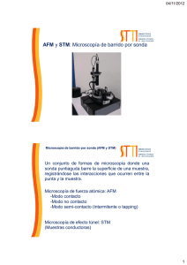 AFM y STM: Microscopía de barrido por sonda