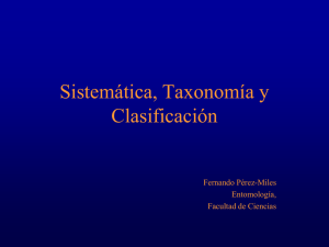 Sistemática, Taxonomía y Clasificación