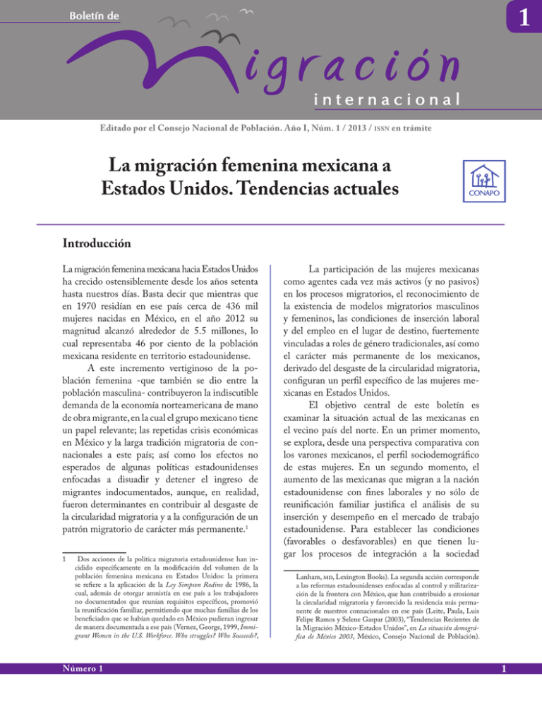 La Migraci N Femenina Mexicana A Estados Unidos Tendencias