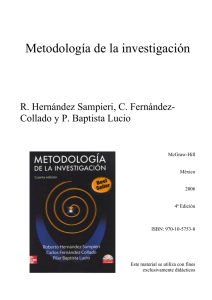 Metodología de la investigación