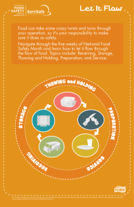 Let It Flow - National Food Safety Month