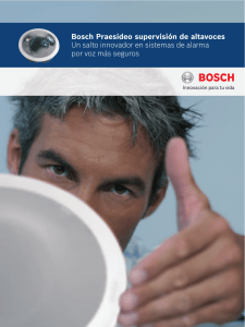 Bosch Praesideo supervisión de altavoces Un salto innovador en