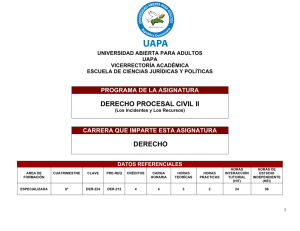 Derecho Procesal Civil II (Los Recursos)