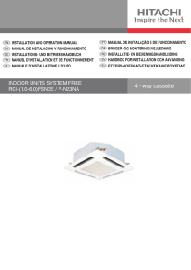 4 - way cassette - Hitachi Air Conditioning