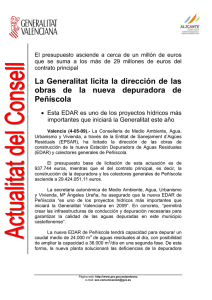 La Generalitat licita la dirección de las obras de la nueva