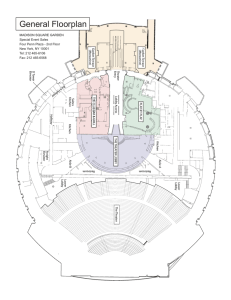 General Floorplan - Madison Square Garden