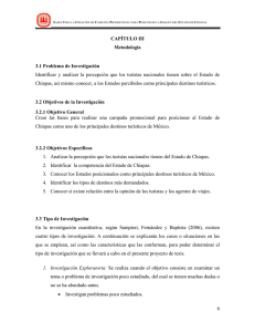 CAPÍTULO III Metodología 3.1 Problema de Investigación Identificar