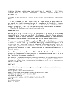 norma oficial mexicana nom-038-ssa1-1993. bienes y