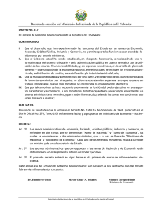 Decreto No. 517 - Ministerio de Hacienda