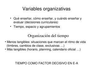 Variables organizativas