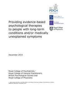 Providing evidence-based psychological therapies to people with