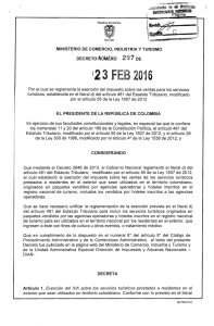 Decreto 297 del 23 de Febrero de 2016