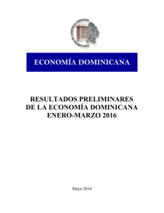 Resultados Preliminares de la Economía Dominicana, Enero