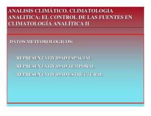 analisis climático. climatologia analitica: el control de las fuentes en