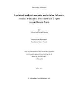 La dinámica del ordenamiento territorial en Colombia