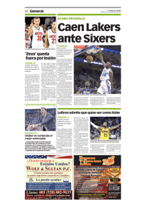 Caen Lakers ante Sixers