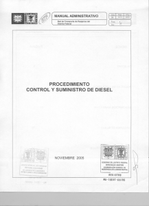 procedimiento control y suministro de diesel