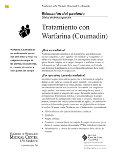 Tratamiento con Warfarina (Coumadin) - Health Online