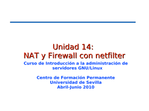 Unidad 15. NAT y Firewall