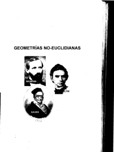 GEOMETRíAS NO-EUCLIDIANAS - Universidad Nacional de