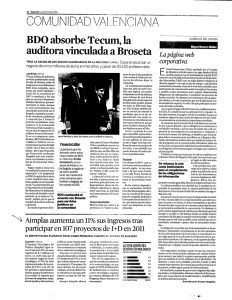 BDO absorbe Tecum, la auditora vinculada a Broseta