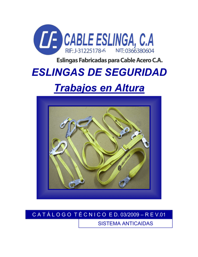 Eslingas De Seguridad Trabajos En Altura