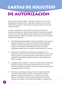 CARTAS DE SOLICITUD DE AUTORIZACIÓN