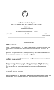 Derecho Internacional Privado - Universidad Católica Argentina