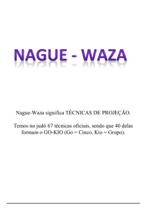 Nague-Waza significa TÉCNICAS DE PROJEÇÃO. Temos no judô