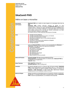 SikaCem® PWD - Sika Argentina