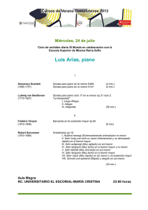 Luis Arias, piano