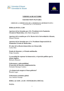 programa encuentro oficial - Fundación Círculo de Montevideo