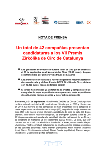 Nota de premsa (CASTELLÀ) · Los nominados a los Premis Zirkolika